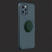 Selvklæbende Apple AirTag 1/2 holder i silikone - Mørkegrøn