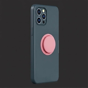 Selvklæbende Apple AirTag 1/2 holder i silikone - Pink