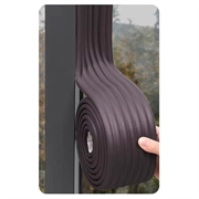 Selvklæbende vejrforseglingstape til dør- og vindueshuller - 8cm x 2m - Kaffe