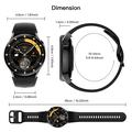 Sense6 Elegant smartwatch med Bluetooth-opkald - sort