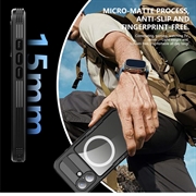 iPhone 17 Shellbox M Series IP68 vandtæt cover - dykkercover med MagSafe-kompatibilitet - Sort