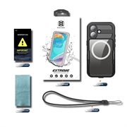 iPhone 17 Shellbox M Series IP68 vandtæt cover - dykkercover med MagSafe-kompatibilitet - Sort