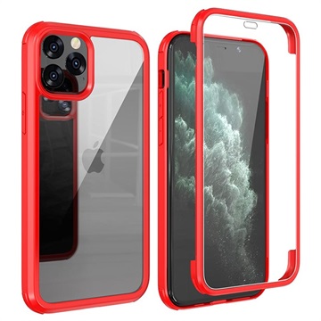 Shine&Protect 360 iPhone 11 Pro Max Hybrid Cover - Rød / Klar