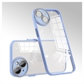 iPhone 13 Stødabsorberende Hybrid Cover med Kamerabeskytter - Babyblå