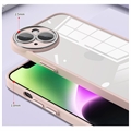 iPhone 13 Stødabsorberende Hybrid Cover med Kamerabeskytter - Lysepink