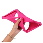 Lenovo Tab Plus Gen 2 Stødsikkert silikoneetui med blyantholder - Hot Pink