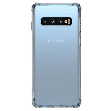 Samsung Galaxy S10 Stødsikkert TPU Cover - Gennemsigtig