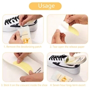 Klistermærker til deodorisering af sko / lugtfjerner - 10 stk.