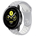 Samsung Galaxy Watch Active Silikone Rem - Hvid / Grå