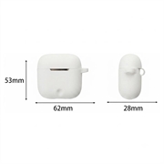 Honor Earbuds 5e silikoneetui med spænde - hvid