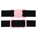 Apple AirTag Silikone Cover til Halsbånd - Pink