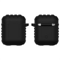 AirPods / AirPods 2 Silikone Cover - Shockproof Armor - Sort
