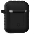 AirPods / AirPods 2 Silikone Cover - Shockproof Armor - Sort