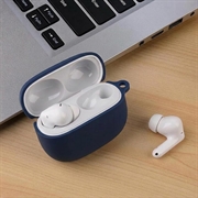 Xiaomi Redmi Buds 8 Pro Silikone Cover med Karabinhage - Mørkeblå