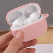 Xiaomi Redmi Buds 8 Pro Silikone Cover med Karabinhage - Pink