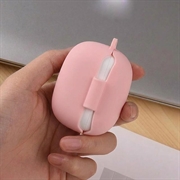 Xiaomi Redmi Buds 8 Pro Silikone Cover med Karabinhage - Pink