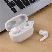 Xiaomi Redmi Buds 8 Pro Silikone Cover med Karabinhage - Hvid