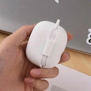 Xiaomi Redmi Buds 8 Pro Silikone Cover med Karabinhage - Hvid