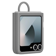 Samsung Galaxy Z Flip6 Silikone Cover med Ring EF-PF741TJEGWW - Grå