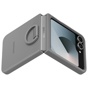 Samsung Galaxy Z Flip6 Silikone Cover med Ring EF-PF741TJEGWW - Grå