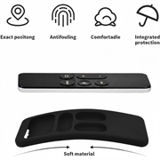 Silikone Beskyttelsescover til Apple TV 4K 4th/5th Gen Fjernbetjening - Sort