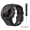 Silikonerem til Suunto Ambit3 Peak/Sport/Vertical - Sort