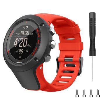 Silikonerem til Suunto Ambit3 Peak/Sport/Vertical - Rød