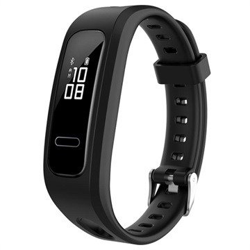 Honor Band 4 Running, Huawei Band 3e Silicone Armbånd - Sort