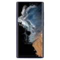 Silky Samsung Galaxy S22 Ultra 5G Silikone Cover - Mørkeblå