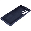 Silky Samsung Galaxy S22 Ultra 5G Silikone Cover - Mørkeblå