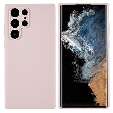 Silky Samsung Galaxy S22 Ultra 5G Silikone Cover - Pink