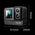 Sjcam SJ20 vandtæt sports-actionkamera med dobbelt linse - 4K 30 FPS - sort