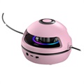 Sjippetovsmaskine med Bluetooth-højttaler og LED-lys - Pink