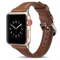 Apple Watch Series Ultra 2/Ultra/9/8/SE (2022)/7/SE/6/5/4/3/2/1 Slim Læder Rem - 49mm/45mm/44mm/42mm