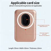 Slank magnetisk kortholder - MagSafe-kompatibel - rosaguld