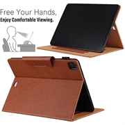 iPad Air 13 2024/2025/2026/iPad Pro 12.9 2018/2020/2021/2022 Smart Folio Taske - Brun