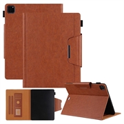 iPad Air 13 2024/2025/2026/iPad Pro 12.9 2018/2020/2021/2022 Smart Folio Taske - Brun