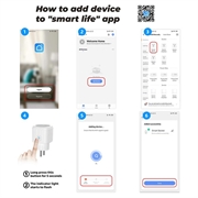 Smart stik WiFi 20A - Hvid