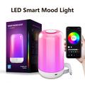 Smart Touch Sengelampe Bluetooth Dæmpbar Farve Natlys Udendørs Musik Bordlampe