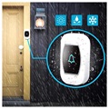 Smart Trådløs Dørklokke med Digitalt Termometer - Hvid