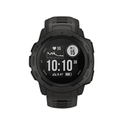 Garmin Instinct Blød Silikone Rem - Sort