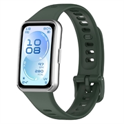 Huawei Band 11/11 Pro Soft Silikone Rem - Mørkegrøn