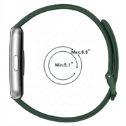 Huawei Band 11/11 Pro Soft Silikone Rem - Mørkegrøn