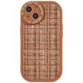 Canvas iPhone 14 Plus TPU Cover - Brun