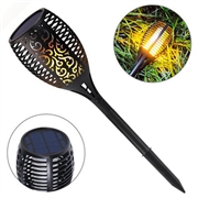 Udendørs LED lampe med solceller - 33 LED\'er, 2 stk.