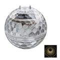 Solcelledrevet flydende pool-kuglelampe med varmt gult lys - IP65, 11cm