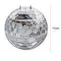 Solcelledrevet flydende pool-kuglelampe med varmt gult lys - IP65, 11cm