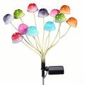 Solcelle-svampe-havelys - 12 LED\'er - farverig