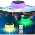 Solcelledrevet flydende poolbelysning med desinfektionsboks og RGB-lysdioder
