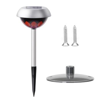 Solsikkeprojektionslys F10 til have og terrasse - Sølv